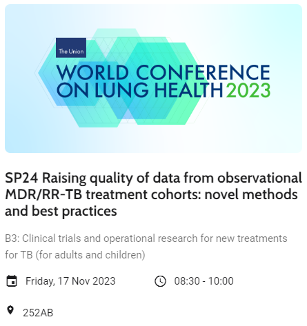 See you next week at the #UnionConf2023 with some interetesting methodological discussions in #TB #epidemiology and #research ! <a href="/UnionConference/">The Union Conference</a> 

Symposium SP24 SP37 SP44
