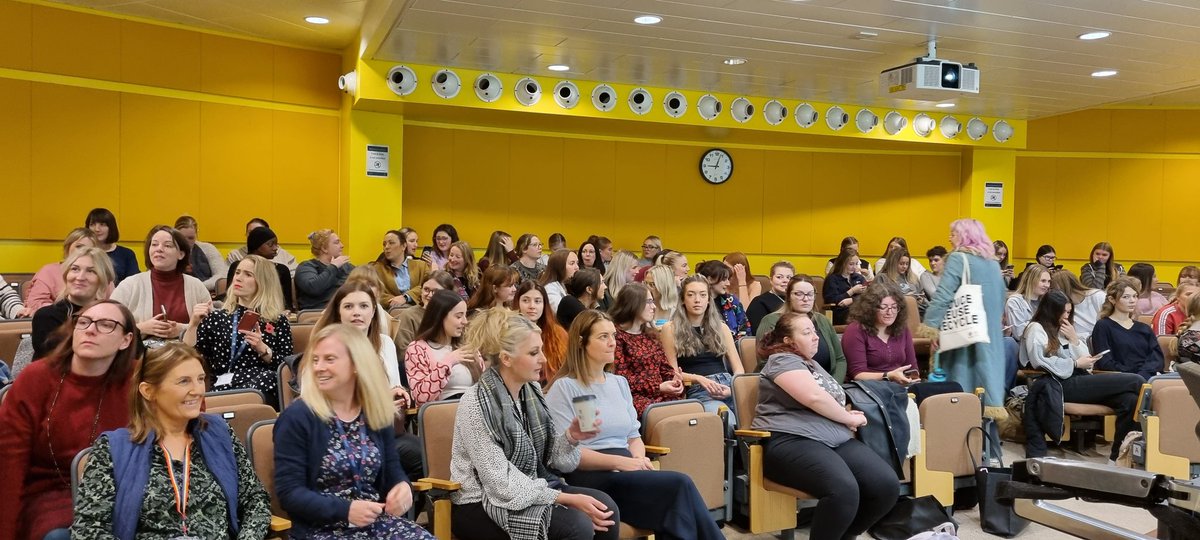 All seated for our third year Midwifery students to feed back on their second year elective placements