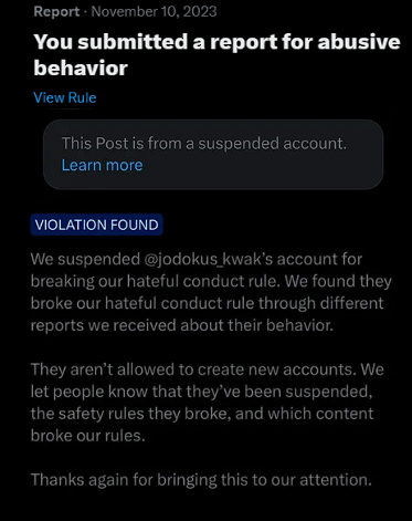 official_ninr's tweet photo. "Borg fella" @jodokus_kwak
-Verified
-5,150 followers
-account suspended for insults,harassment hatefull imagery
-received 50+ reports on "borg fella"
-currently ban evading 
-alt account @SlavaNAFO69 https://t.co/D8jH9QZqgf