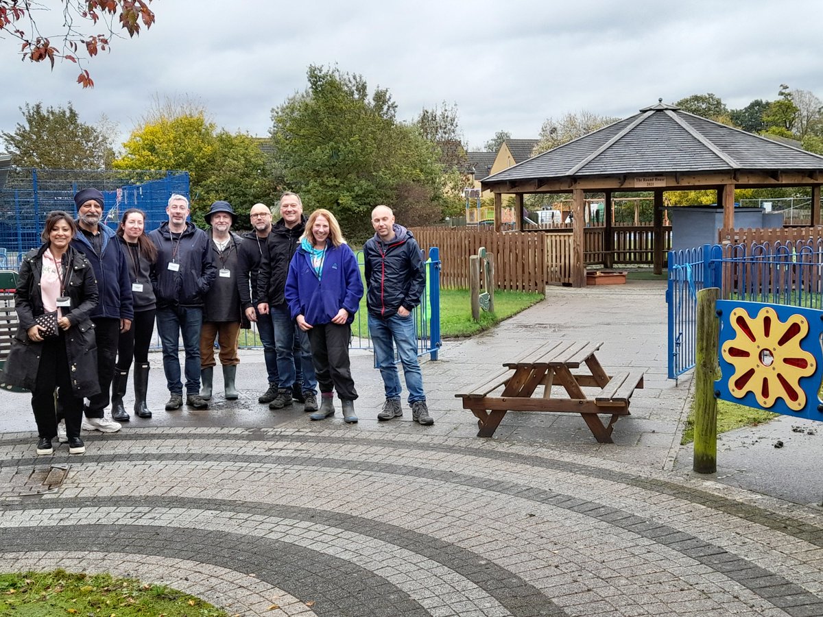 A big thank you to the volunteers from St James' Place who worked through the wind and the rain in the October half term to help weed and tidy our school grounds!