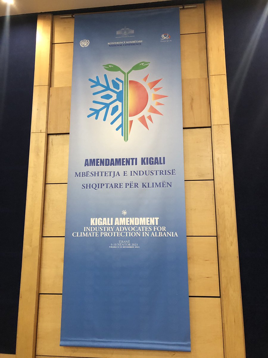 fukuyaiino's tweet image. Day 2 of the #KigaliAmendment -
Industry Advocates for Climate Protection in #Albania - So many excellent experts present including Hydrocarbons and CO2 technology suppliers as well as R32 technology suppliers. This event is co-funded with the local industry.