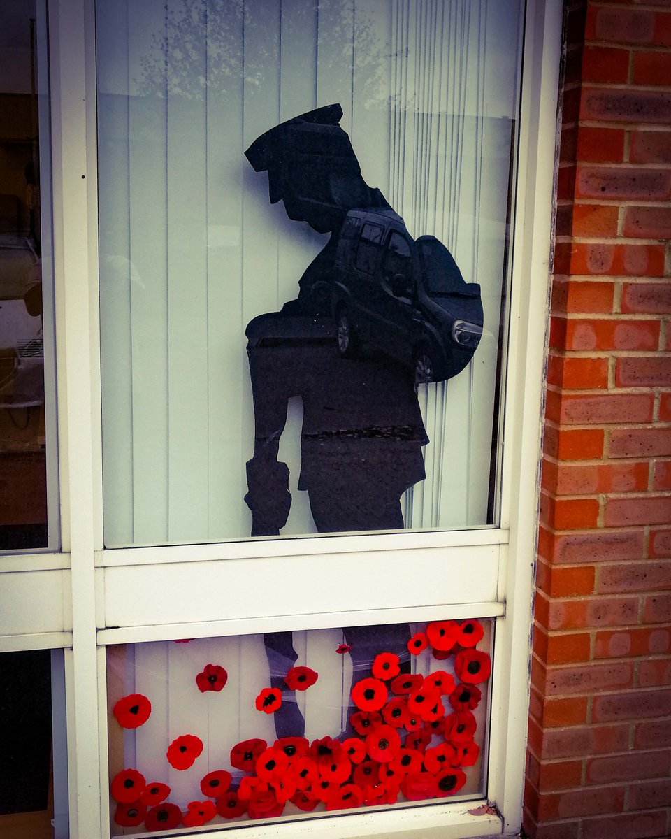 A big thank you to our Shedder Gary who made this soldier. Also to our #CrafteaLadies and Hillary from #providenceshed who knitted, crocheted and sewed the beautiful poppies for our remembrance display here at #thetentacletowers #theoctopusfound8tion 🐙