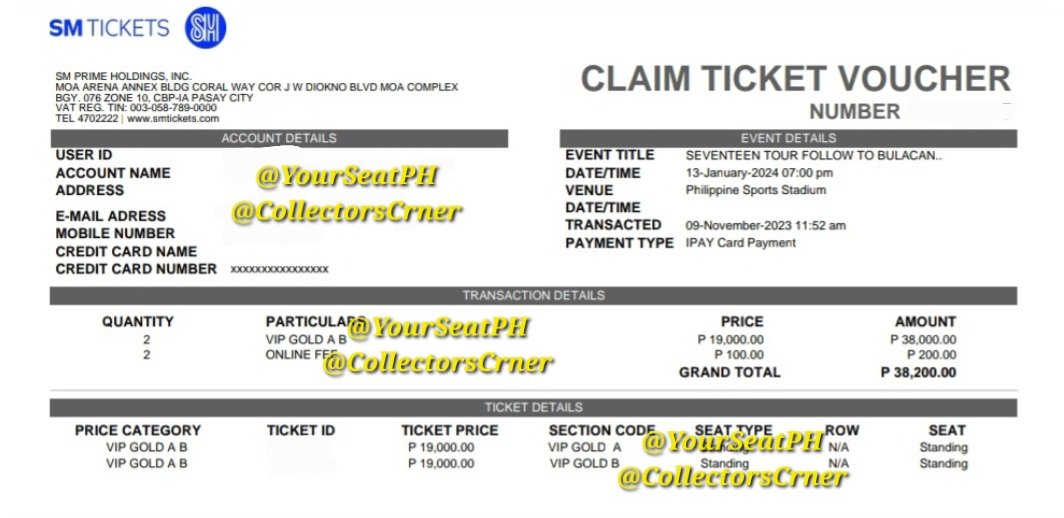 YourSeatPH's tweet photo. #YSPHProof | #CCTickets | #CollectorsReview

[#SEVENTEEN] Tour “Follow” to Bulacan Tickets Secured ✨

✅ VIP Gold A &amp; B (6tix)
✅ Bleachers Center 1 &amp; 2
✅ secured all TPA

Thank you to our new and old buyers! We really appreciate you'll trusting us. 🥹✨

'Till next time! ✨ https://t.co/VEudTEZMK3