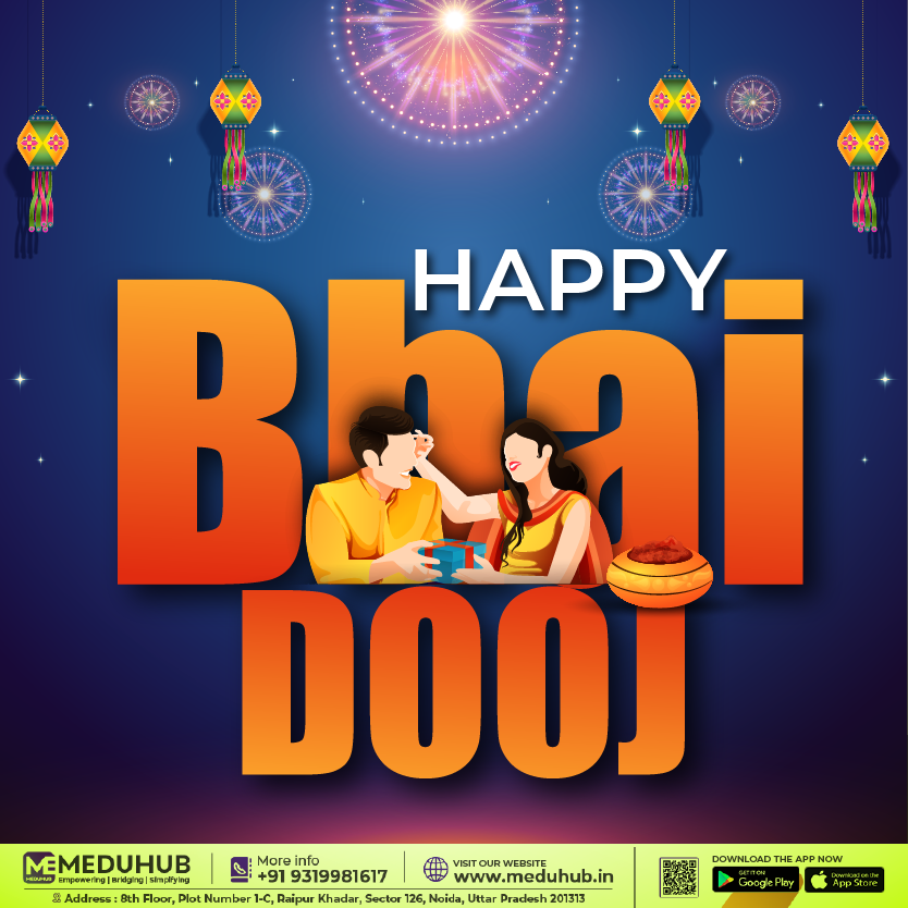 Medu_hub's tweet image. Happy Bhai Dooj 
 
A beautiful occasion that reminds us of the eternal bond between brother and sister. 
May the bond strengthen all more! 
Wishing you all a very happy bhai dooj.
.
.
#bhaidooj #festivals #meduhub