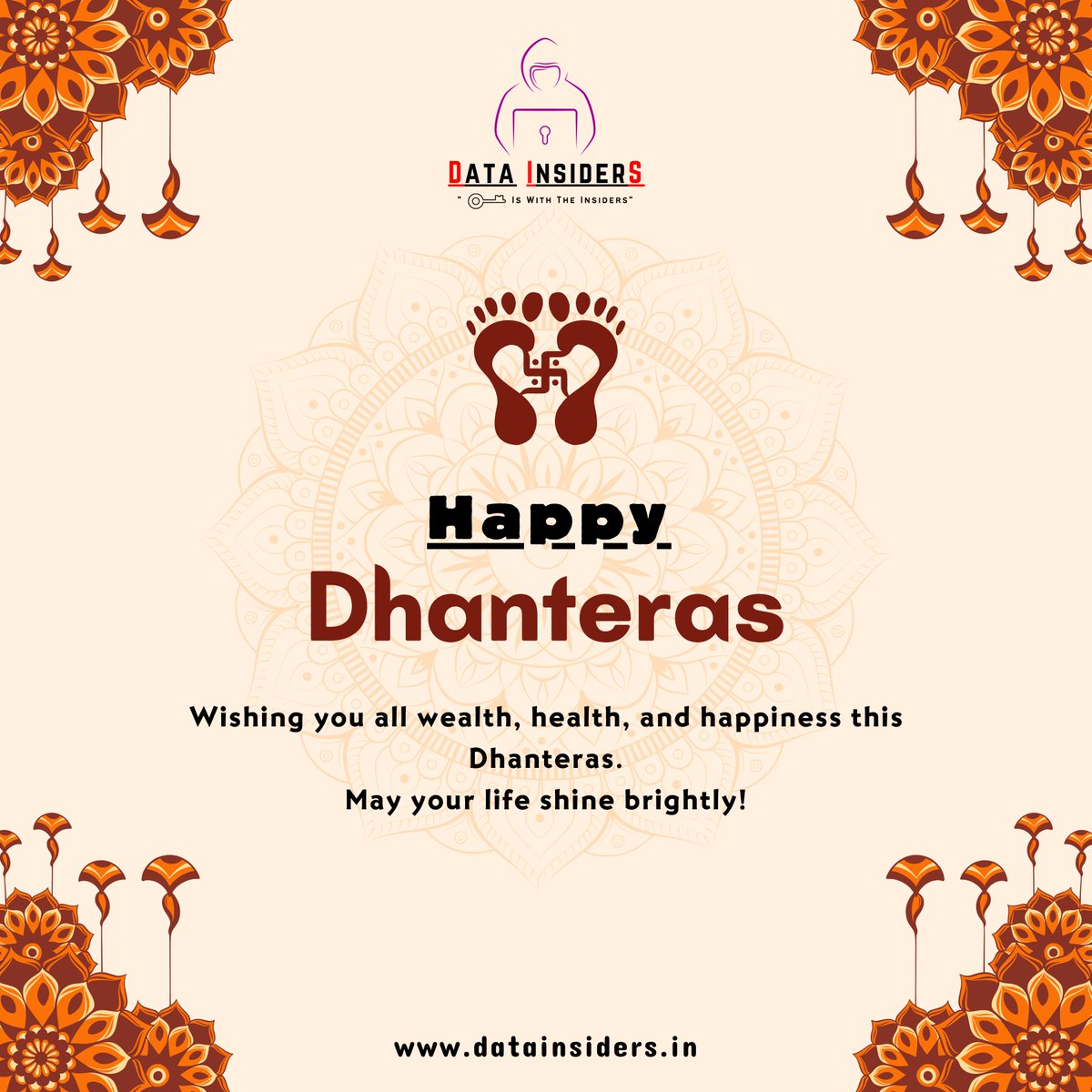 Data_InsiderS's tweet photo. 🪔Happy Dhanteras🪔
.
.
#datainsiders #datainsider #dhanteras2023 #cybersecurity #cybersecurityfirm #data #content #bestwishes #trending #teachings #blessings #life #festival https://t.co/RH5OwXtPQp