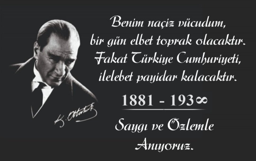 Minnet,özlem ve saygı ile...