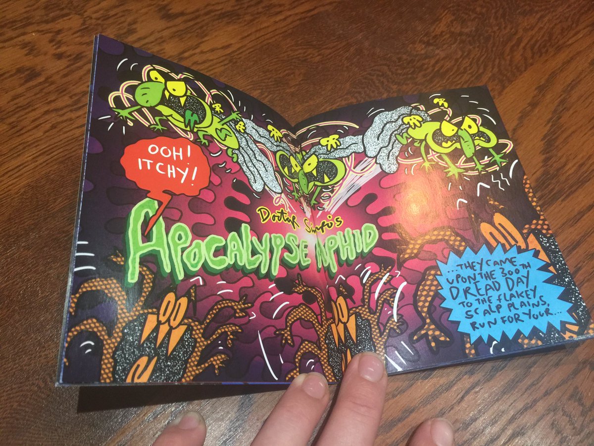 DoctorSimpo's tweet photo. Very excited about ‘Christmas for Cartoonists and Comic Creators coming early’ - this weekend at the UK’s largest Comic Art Festival in Harrogate! I’ll be there in the usual spot in the Kids Zone - Bubbleboy Hall - launching my new comic for all... come grab one @ThoughtBubbleUK https://t.co/h94RHKLk4E