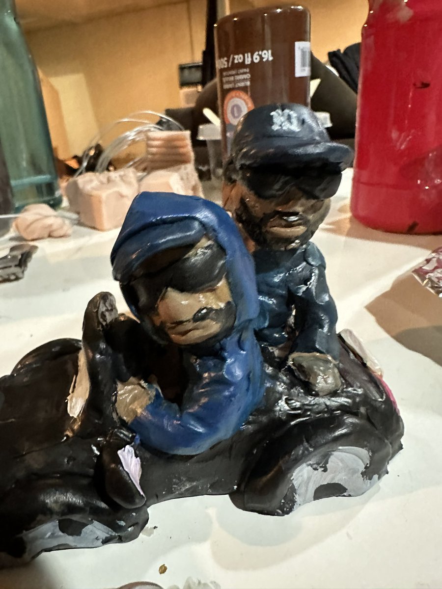 terrychildress_'s tweet photo. Polymer clay painted in acrylic of @LarryJuneTFM and @CardoGotWings in the mcclaren #byterry https://t.co/PLiwN9XgFT