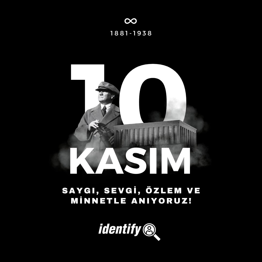 Identify24TR's tweet photo. Cumhuriyetimizin Kurucusu Gazi Mustafa Kemal Atatürk’ü saygı, özlem ve minnetle anıyoruz. https://t.co/hlZNYTggDi