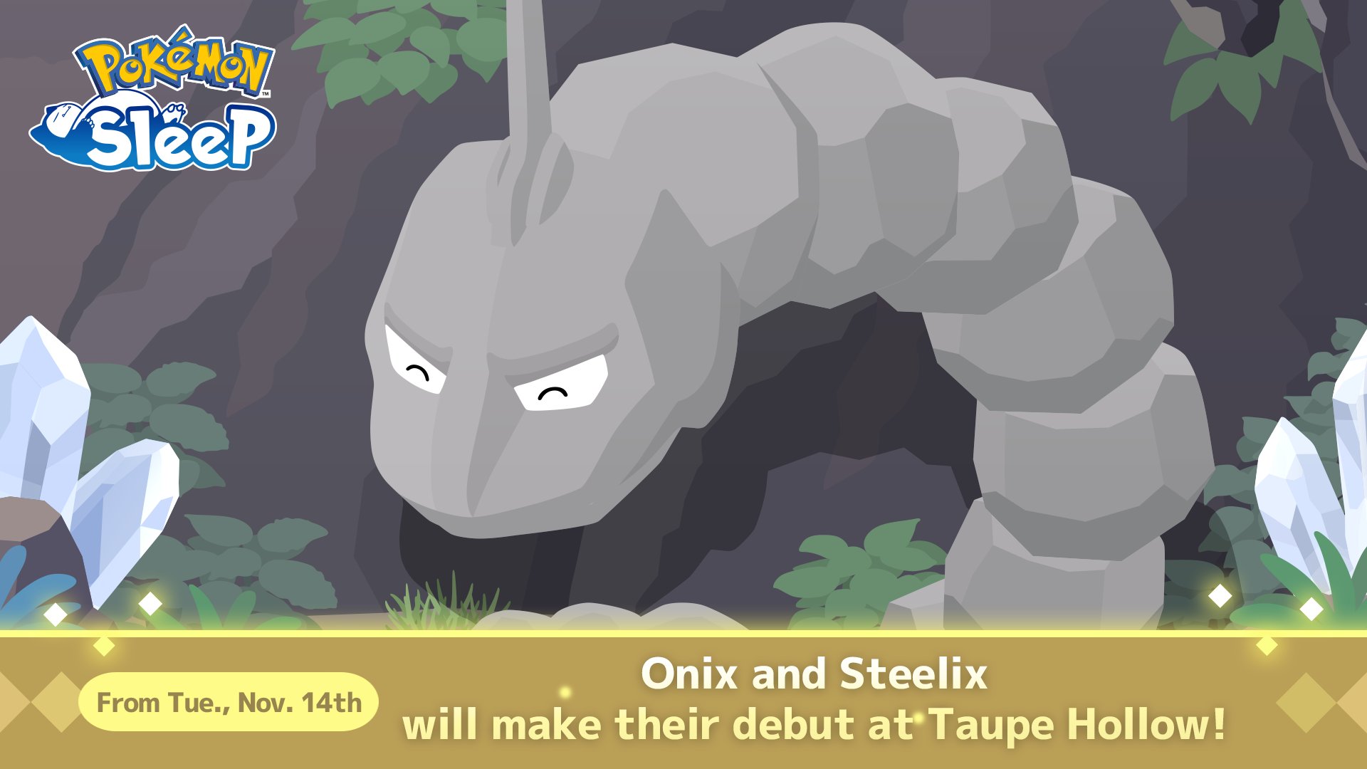 Pokémon Sleep: Onix and Steelix Debut