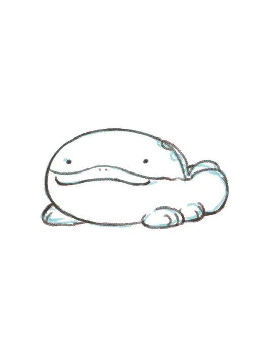 これは下書きレイヤーにペン入れしちゃったドオーちゃん