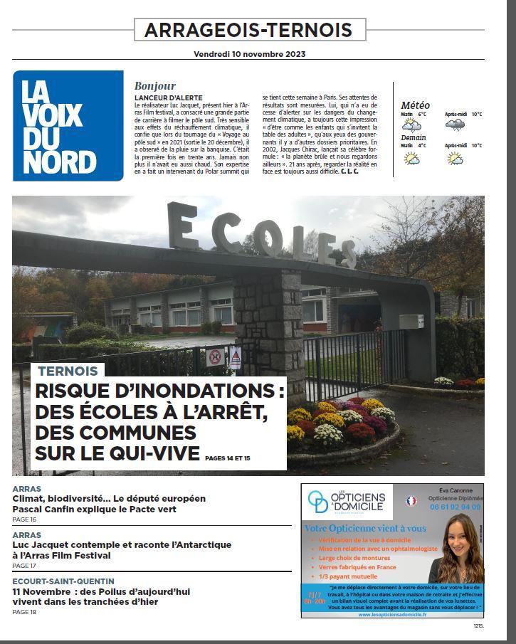 Bonjour à tous ! Voici la première page de votre édition locale de ce vendredi 10 novembre. 
La suite, c'est par ici 👇
lavoixdunord.fr/region/arras-e…