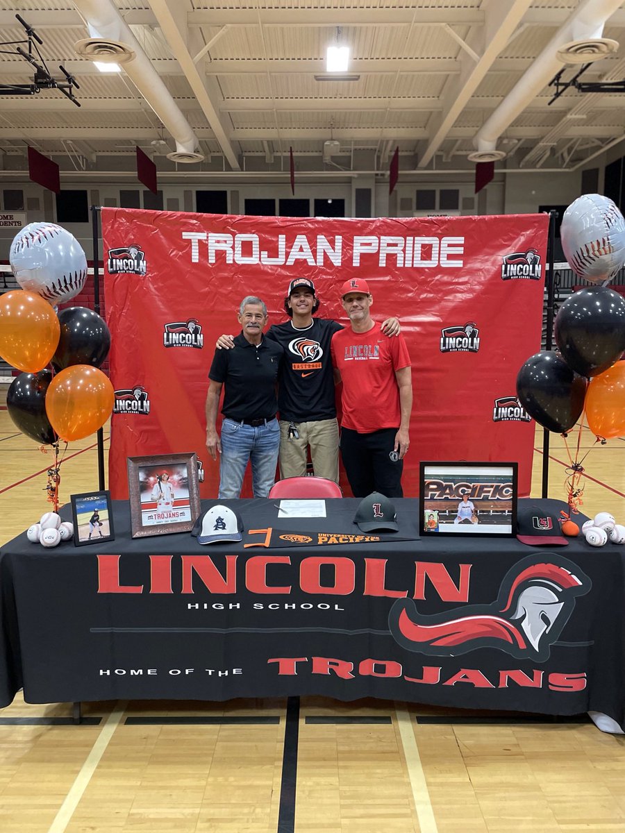 Super pumped for <a href="/diegodavis02/">Diego Davis</a> on his commitment to <a href="/PacificBaseball/">Pacific Baseball</a>. Since his 1st day freshman year he had a goal &amp; worked his tail off to achieve. <a href="/LHSTrojanPride/">Lincoln High School</a> <a href="/LUSDTweets/">Lincoln Unified</a>