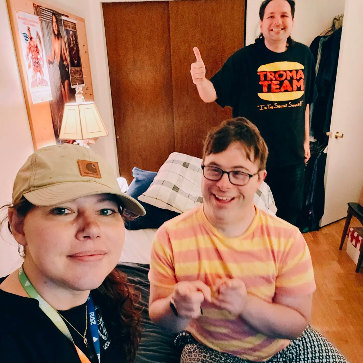 VadaCallisto's tweet photo. 1) They gave me a slate today. Woo-hoo!
2) Making a truck movie famous.
3) Lead Action Hero @NolanJTierce & Director @adrianesposito3
#SpecialNeedsRevolt https://t.co/pWH1DHW6Jo
