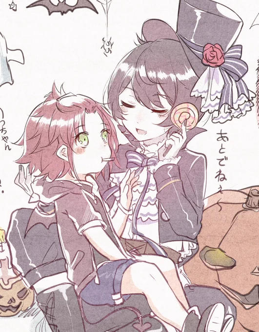 なんなら同じ衣装の絵もあるけどこれどう見てもまーくんの方が成長しすぎてどういうことってワロタ 