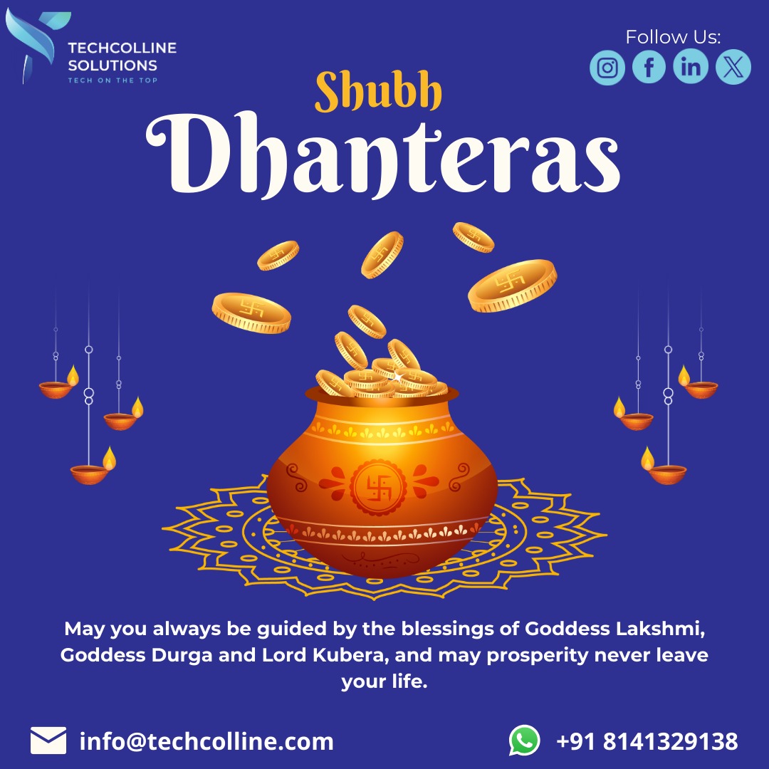 TechcollineS's tweet image. On this auspicious day of Dhanteras,
May the light of diyas illuminate your path,
Marking the beginning of prosperity and joy.
May your life be filled with wealth, contentment, and success.
Wishing you and your loved once a Happy Dhanteras! 🪔🌟🙏
#ShubhDhanteras #Diwali #success