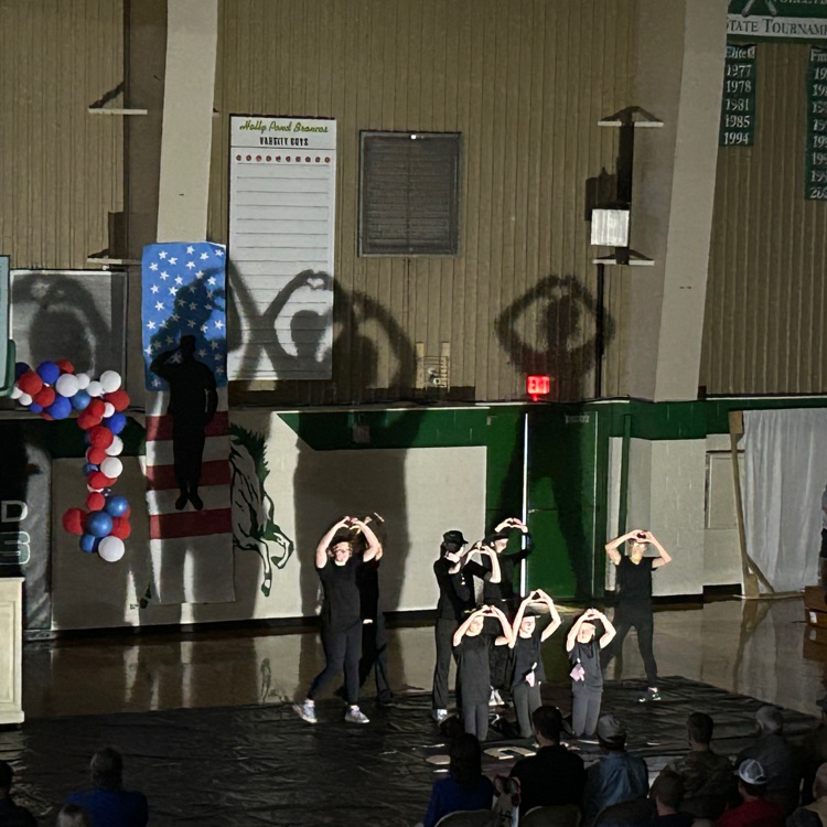 HollyPondHigh's tweet photo. The 2023 edition of the Holly Pond Veterans Day program is in the books. Today both schools combined to carry on the tradition of the longest standing program in the state. Today was a great example of One Town, One Family! IT'S A GREAT DAY TO BE A BRONCO!! https://t.co/8dEOdsMt8X