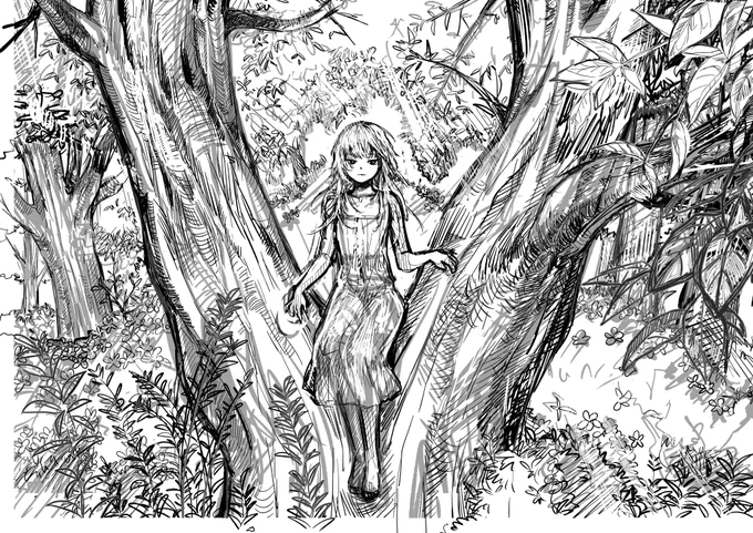 下絵🌳 