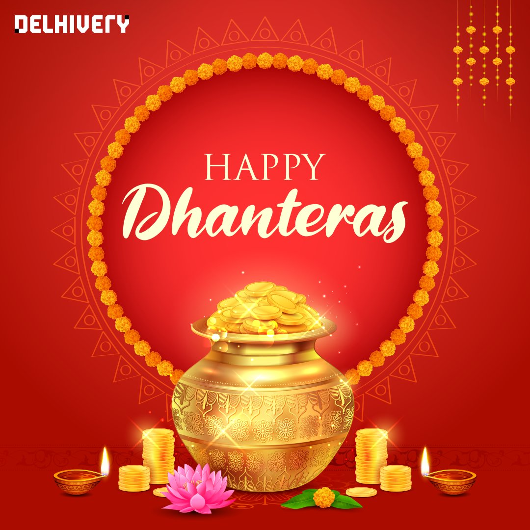 Wishing you a Dhanteras filled with abundance and prosperity! 🌟

On this auspicious day, may your homes be filled with wealth, and your hearts with happiness.
.
#Dhanteras #Prosperity #DelhiveryDelights #CelebrateWithUs