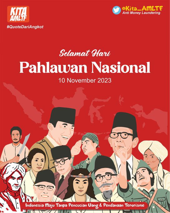 Selamat Hari PAHLAWAN. 
🇮🇩🇮🇩🇮🇩🇮🇩🇮🇩