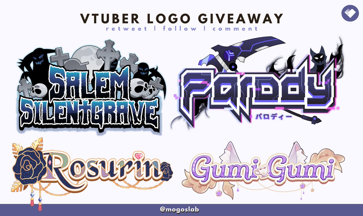 mogoslab_'s tweet photo. ✨Vtuber Logo Giveaway✨
End: 13 December

To enter:
☑️Follow 🪄
☑️Comment &amp; Retweet
Have a wonderful day :D
#VtuberEN #twitchstreamer https://t.co/tiwsN7lotj