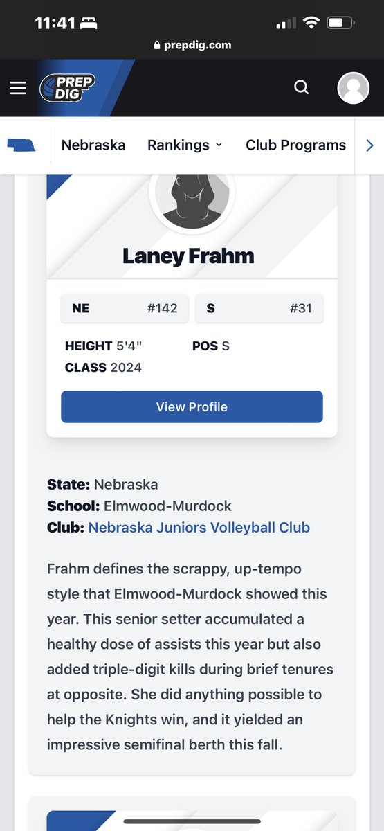 Congratulations Laney for being recognized!!