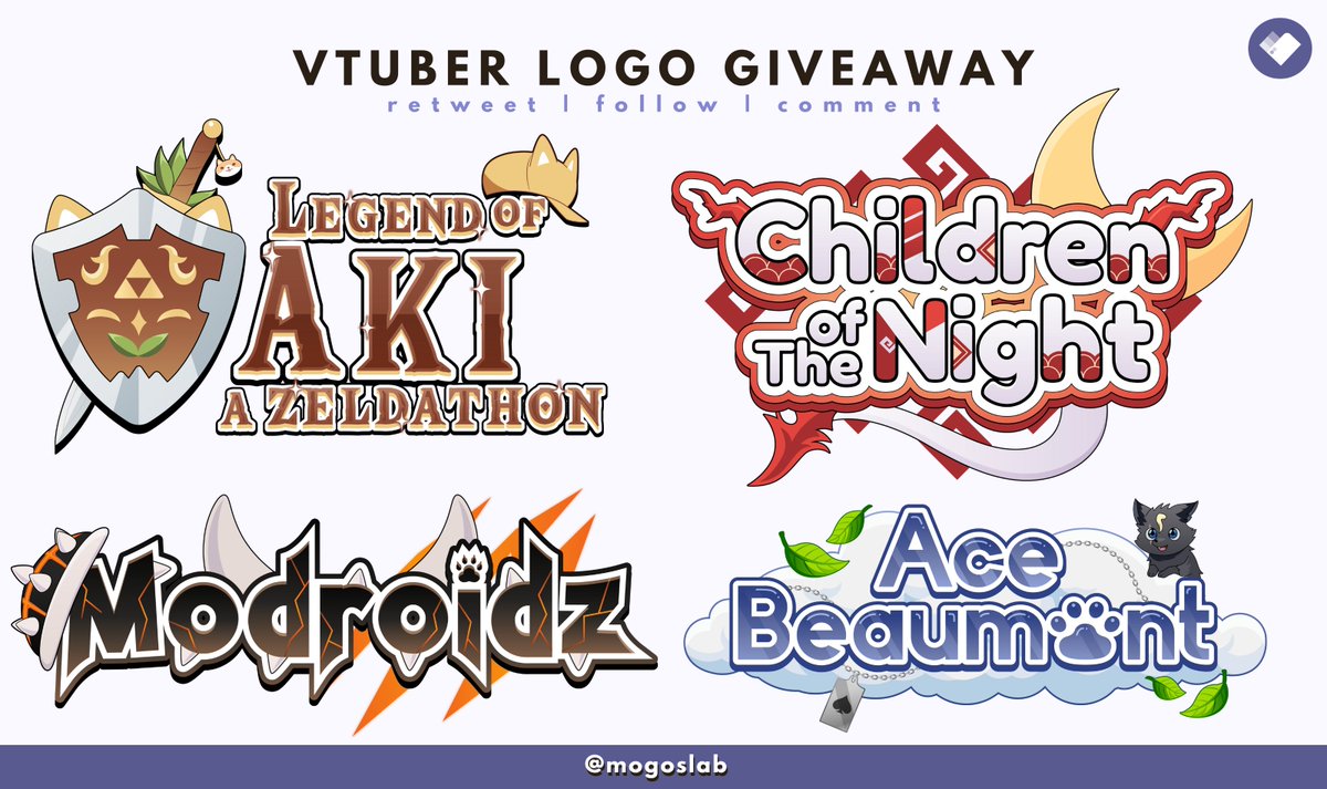 mogoslab_'s tweet photo. ✨Vtuber Logo Giveaway✨
End: 20 December

To enter:
☑️Follow ʕ•́ᴥ•̀ʔっ
☑️Comment &amp; Retweet
Happy early Christmas! May God, joy &amp; blessings be with you all 🙌

#vtuber #VTuberUprising https://t.co/TZ8ReipFE1