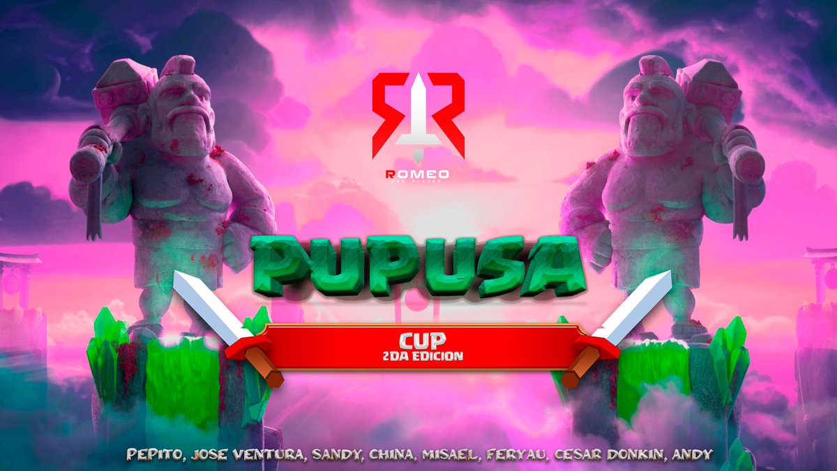 Pronto Pupusa Cup 2da Edición 5v5 TH15 pero con un formato diferente.
Más de $200 en premios 
No equipos indios porque son muy irresponsables 🙂
Más información en discord.com/invite/7M4QmBSj
Like y RT se agradece 🫶
Gracias a los suggars 😮‍💨💕