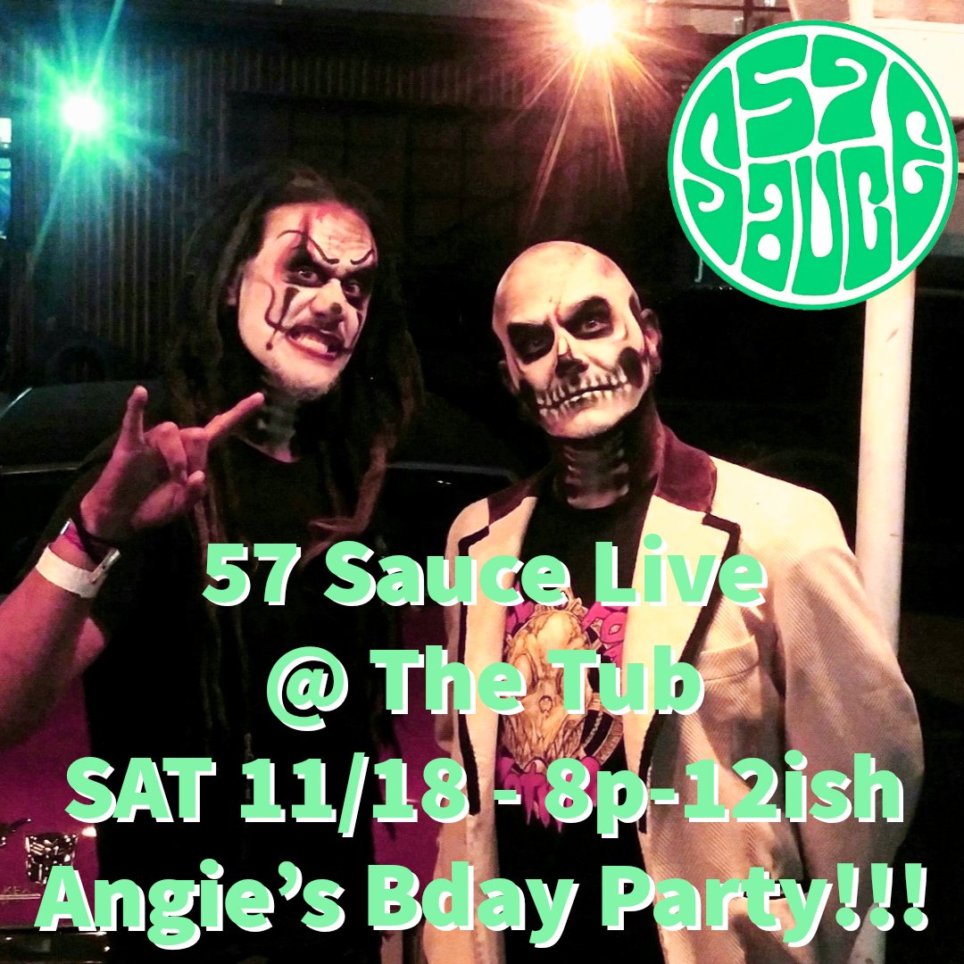 57SauceBand's tweet photo. SAT NOV 18 @ The Tub Bar
Fort Worth TX - 8p-12 or so... https://t.co/InOhhpg1wj