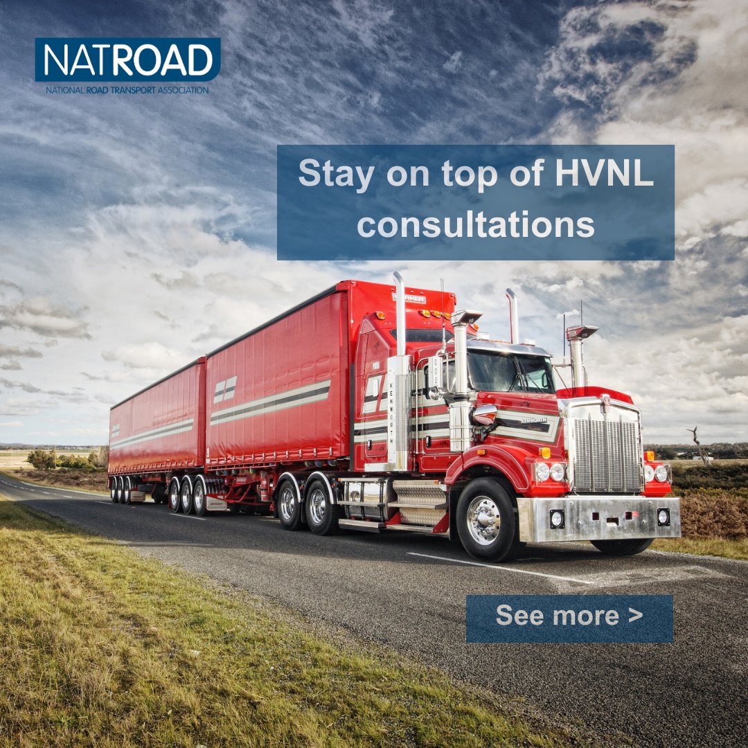 NatRoad recently hosted a webinar by the National Transport Commission (NTC) to discuss potential regulatory impacts of changes to National Heavy Vehicle Law.
natroad.com.au/stay-on-top-of…
#NatRoad #HVNL #NTC #truckies #truckingaustralia