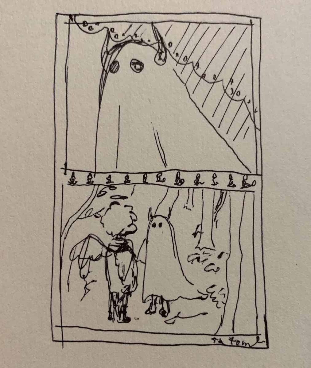 やっとこ展示の作品を
描き出しました👻🕯️ 
