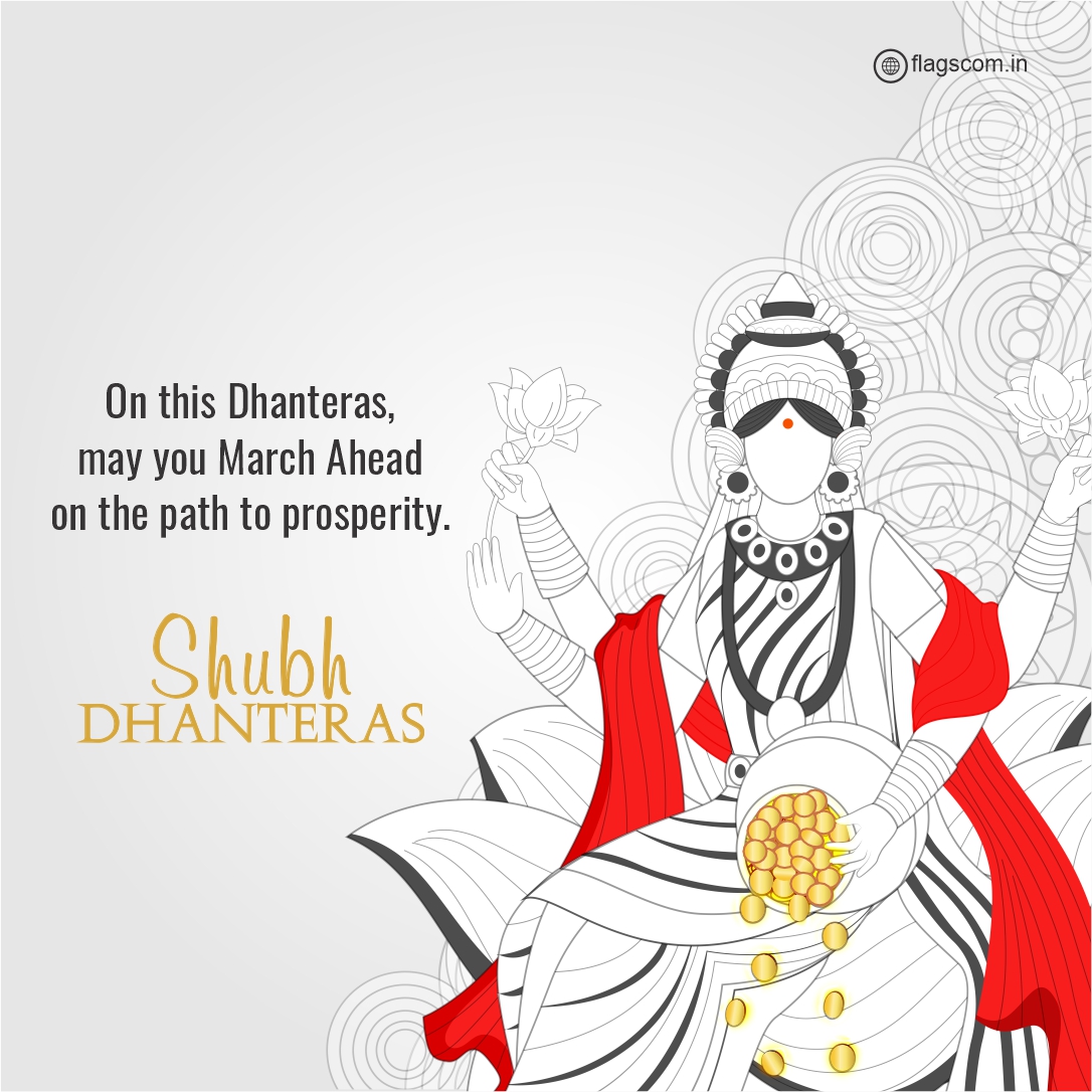 Wishing you a 𝐒𝐡𝐮𝐛𝐡 𝐃𝐡𝐚𝐧𝐭𝐞𝐫𝐚𝐬 filled with achievements and the promise of a brighter tomorrow, from all of us at Flags Communications. #Dhanteras #Festival #DhanterasCelebration #GoddessLakshmi #FlagsCommunications