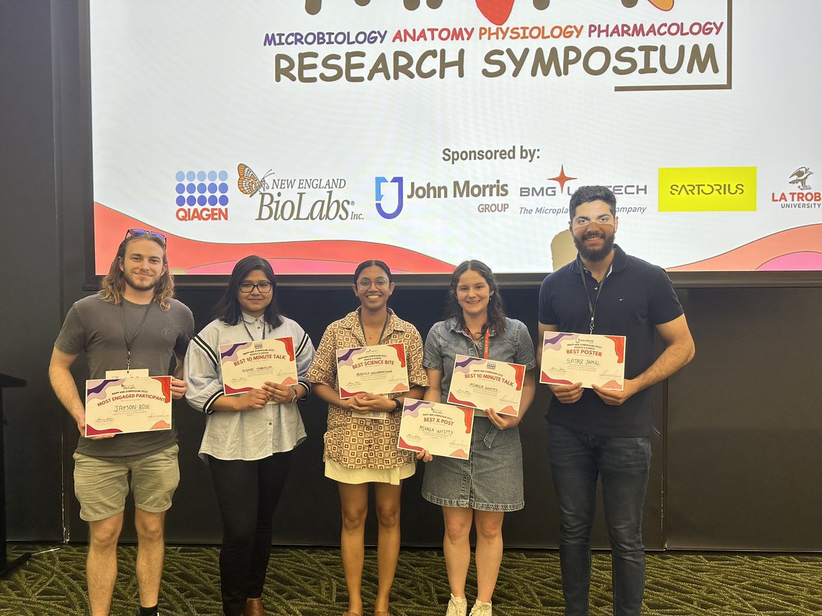 Cardiovascular Biology and Disease Research (@latrobe_cvr) on Twitter photo Incredibly proud of our students for absolutely smashing it at the #SympforMAPP2024 Research Symposium today! Congratulations to all speakers and organisers on this successful event 🤩🎉 <a href="/MAPP_postgrads/">La Trobe MAPP Postgrads</a> <a href="/latrobe/">La Trobe University</a> <a href="/SABE_latrobe/">La Trobe Agriculture, Biomedicine & Environment</a> Incredibly proud of our students for absolutely smashing it at the #SympforMAPP2024 Research Symposium today! Congratulations to all speakers and organisers on this successful event 🤩🎉 <a href="/MAPP_postgrads/">La Trobe MAPP Postgrads</a> <a href="/latrobe/">La Trobe University</a> <a href="/SABE_latrobe/">La Trobe Agriculture, Biomedicine & Environment</a>