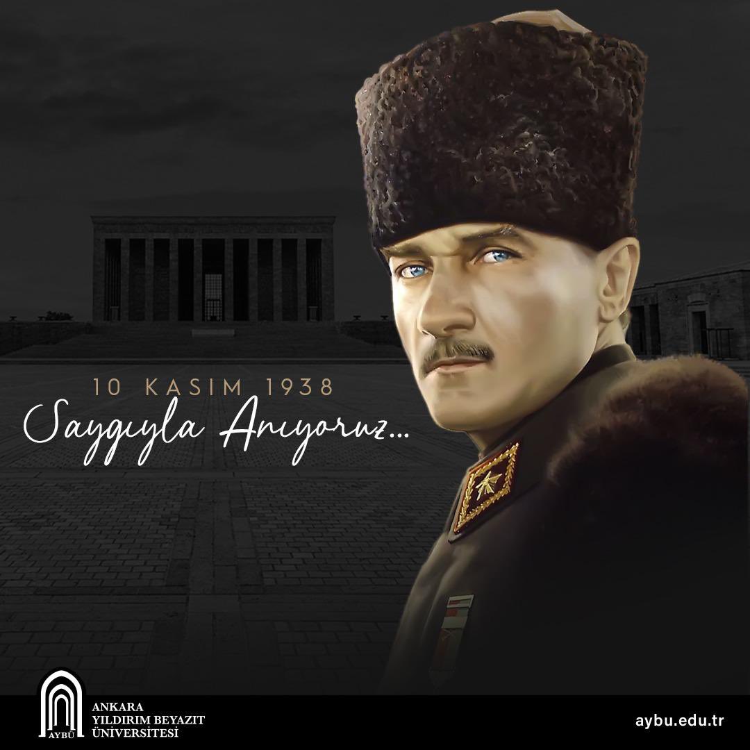 aybu_tmdk's tweet photo. Cumhuriyetimizin kurucusu Gazi Mustafa
Kemal Atatürk'ü saygi ve minnetle aniyoruz. https://t.co/nFnyVHwNv2