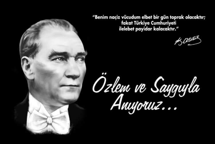 Cumhuriyetimizin kurucusu Gazi Mustafa Kemal Atatürk'ü ebediyete irtihalinin 85. yıl dönümünde rahmet, saygı ve şükranla anıyorum.
#Ataturk #10Kasim