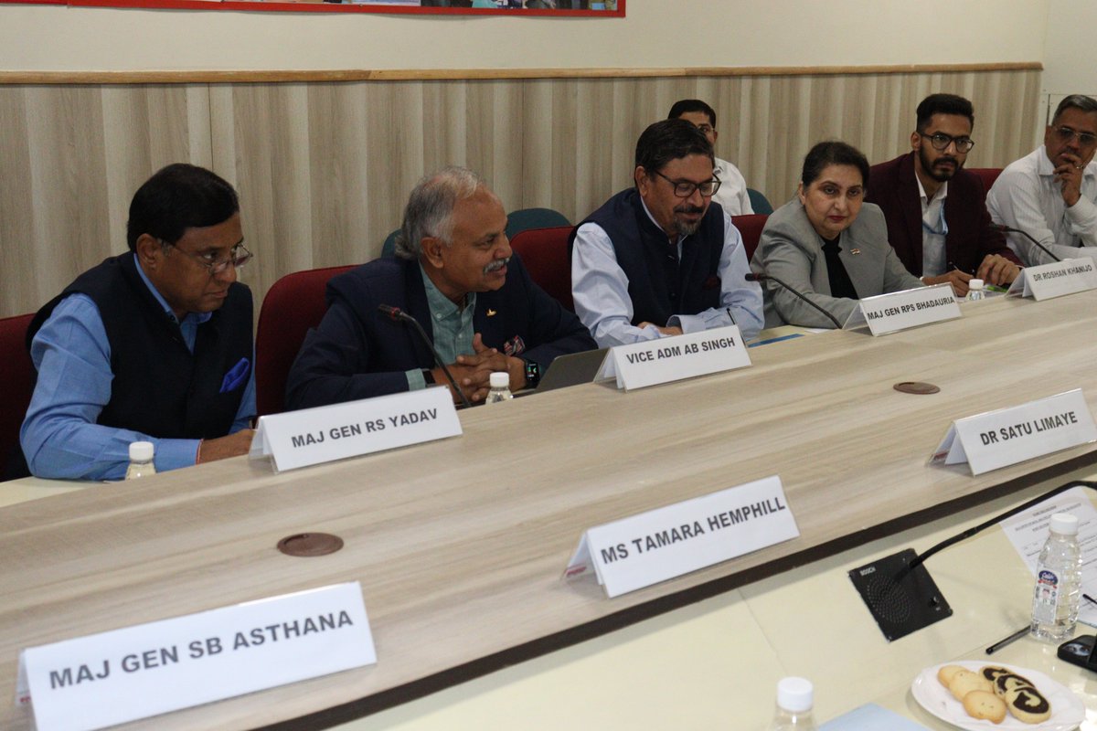 Cs3Usi's tweet photo. Valuable insights from Mr. Robert N Hein, Dr Satu Limaye, Maj Gen RPS Bhadauria, Vice Adm AB Singh, and Dr. Roshan Khanijo. The session was followed by interactive Questions and Answers session, both sides provided their valuable perspectives. https://t.co/40CseYjBp4