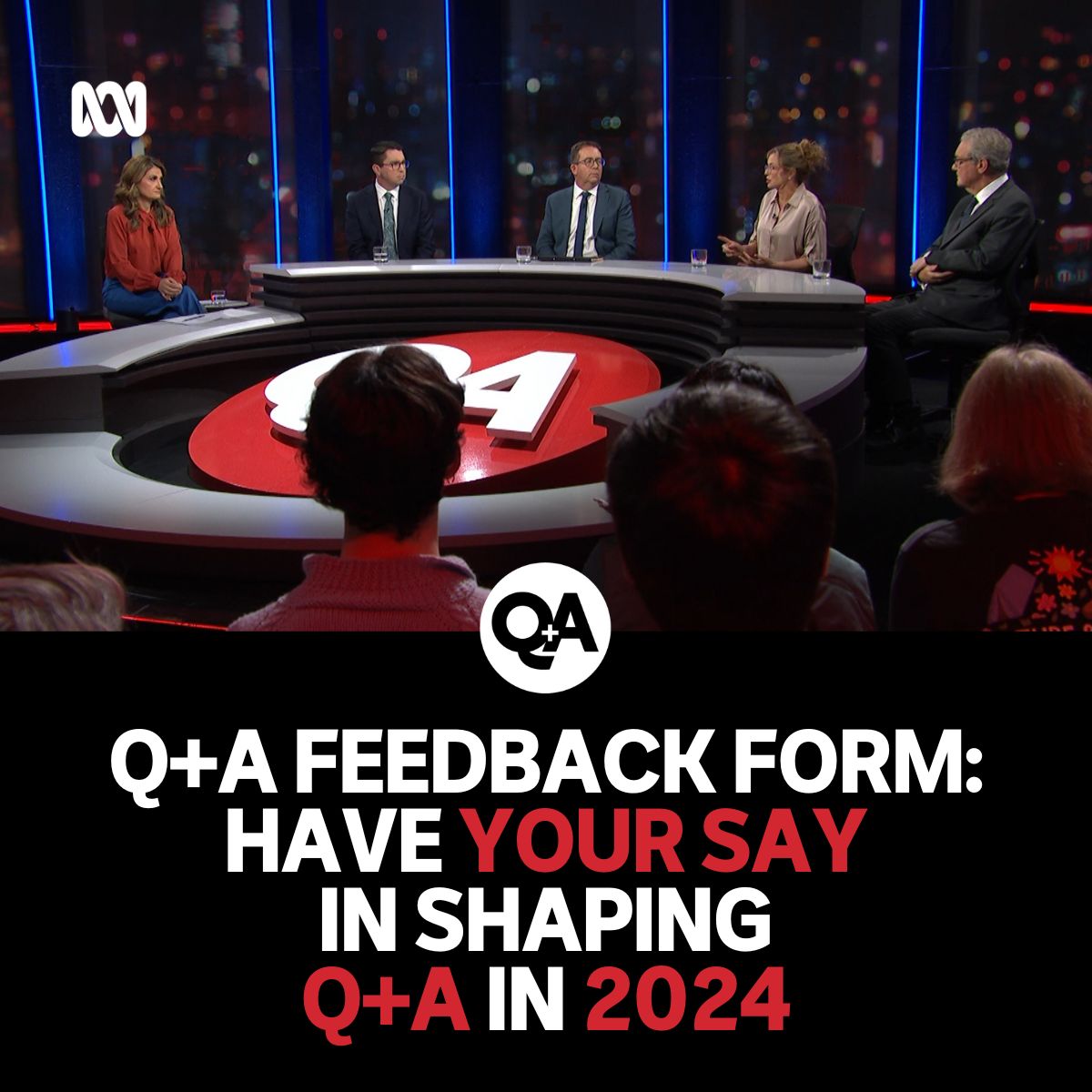 abcnews's tweet photo. #QandA: We would like to hear from YOU! We're wrapping up our 2023 season soon and we're already looking ahead to 2024! What did you enjoy this season? Who would you like to see on our panel in 2024?

Hit the link and let us know: https://t.co/Gr8OKfE1Tq https://t.co/Vdyd21Z8kl