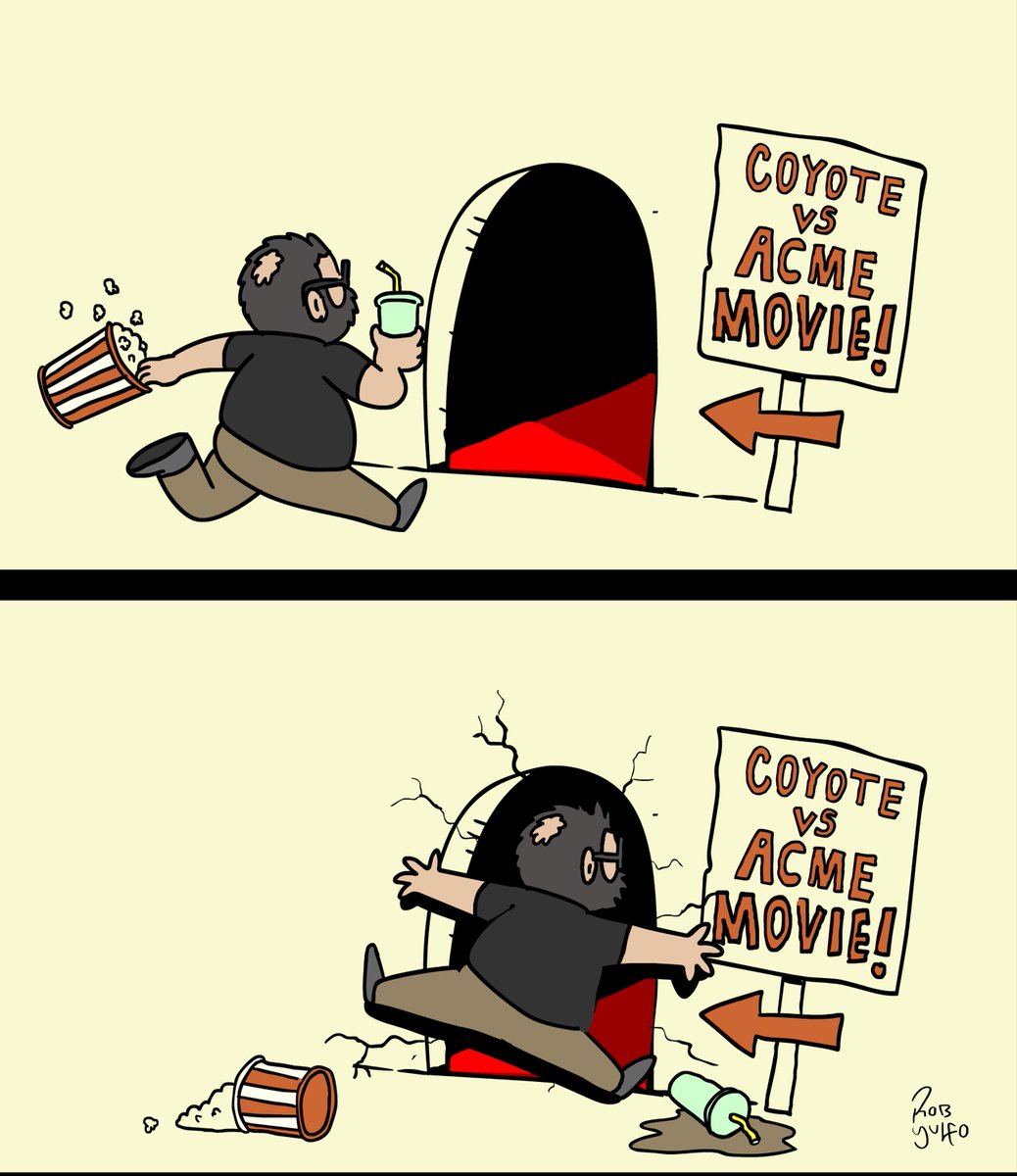 RobYulfo's tweet photo. Damn. I was looking forward to this one ... #CoyoteVsAcme https://t.co/fzYe2OJ84Q