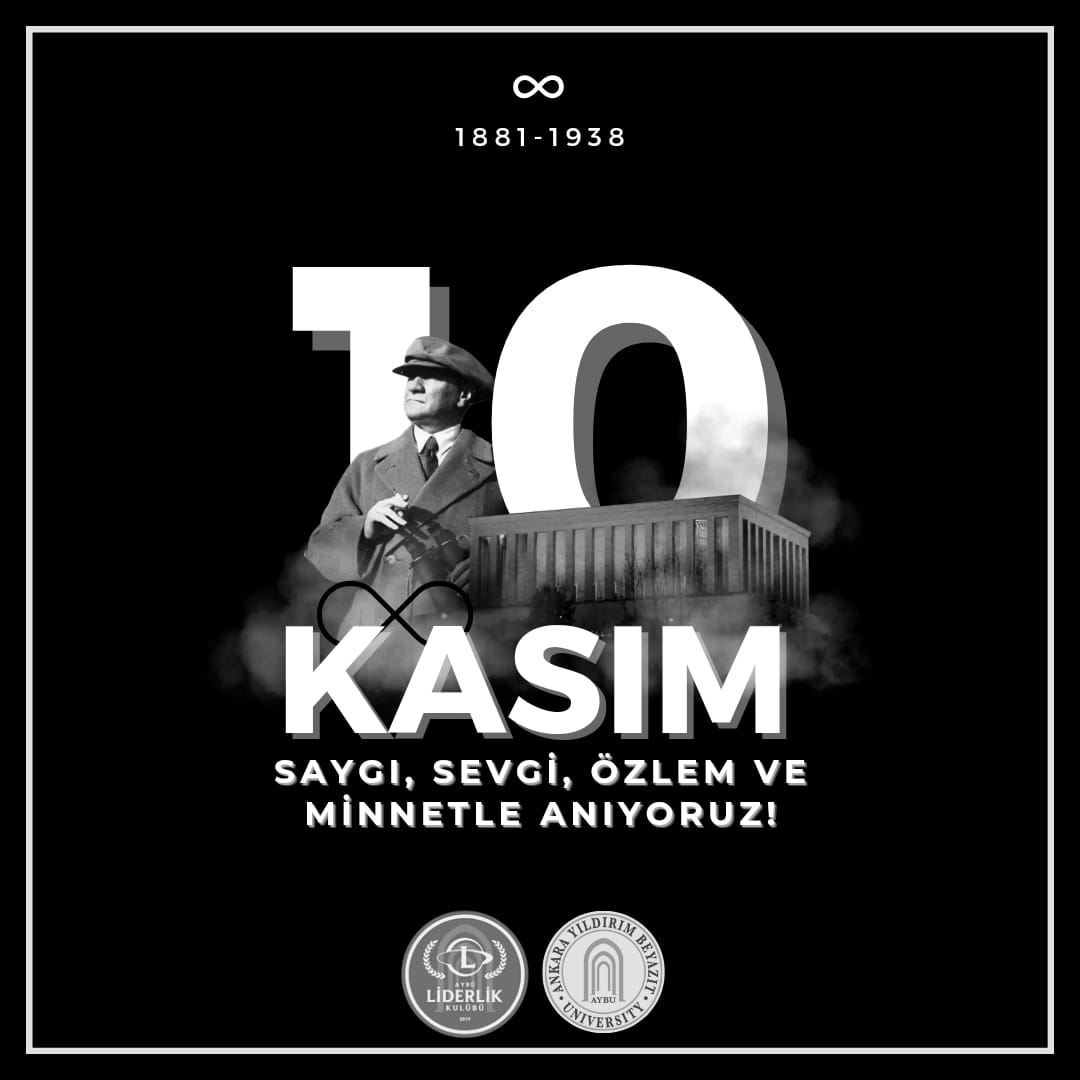 Aramızdan ayrılışının 85. yılında Ulu Önderimiz Gazi Mustafa Kemal Atatürk’ü saygı, sevgi, özlem ve rahmetle anıyoruz. 

#10Kasim