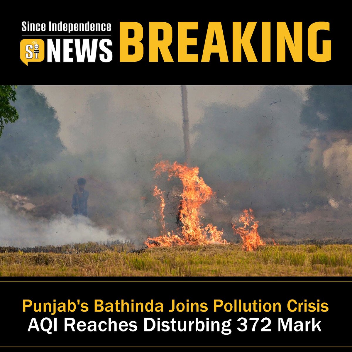 Punjab's Bathinda Joins Pollution Crisis, AQI Reaches Disturbing 372 Mark | Since Independence News

#Punjab #Bathinda #PollutionCrisis #AQI #372 #Mark #PoliticsToday #BadiKhabar #SpecialReport #BreakingNews #SinceIndependence