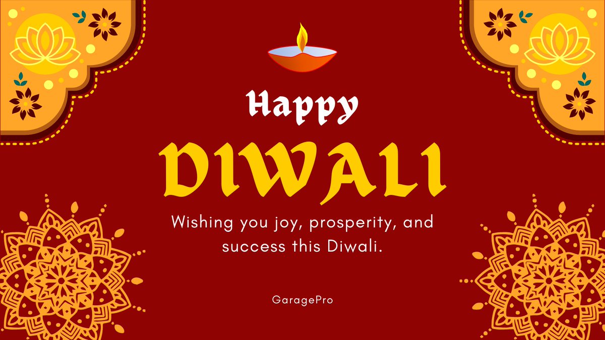Wishing you joy, prosperity, and success this Diwali.