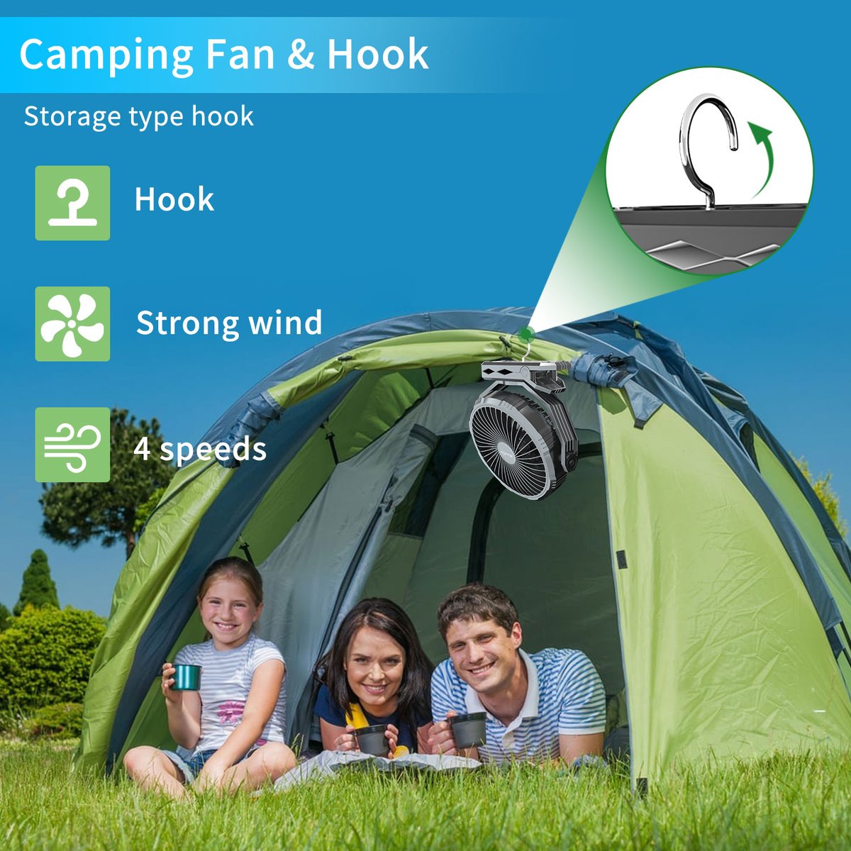 ihandfan.com
HandFan Outdoor Clip Camping Fan
10000mAh Detachable Power
360° Free Rotation,can rotate 360°vertically and horizontally
4 Settings Adjustable wind & Ultra Quiet
Clip for hanging on desk/tent/bed.
#HandFan #OutdoorFan #StayCool #Campingfan