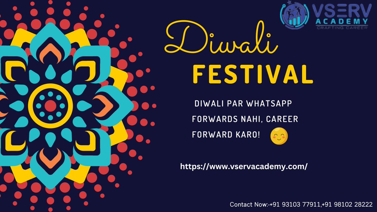 vservacademy's tweet photo. Diwali par WhatsApp forwards nahi, career forward karo!

https://t.co/nh8grXU38I

#vserv #it #networking #education #Software #career https://t.co/S5SdtDxp8p