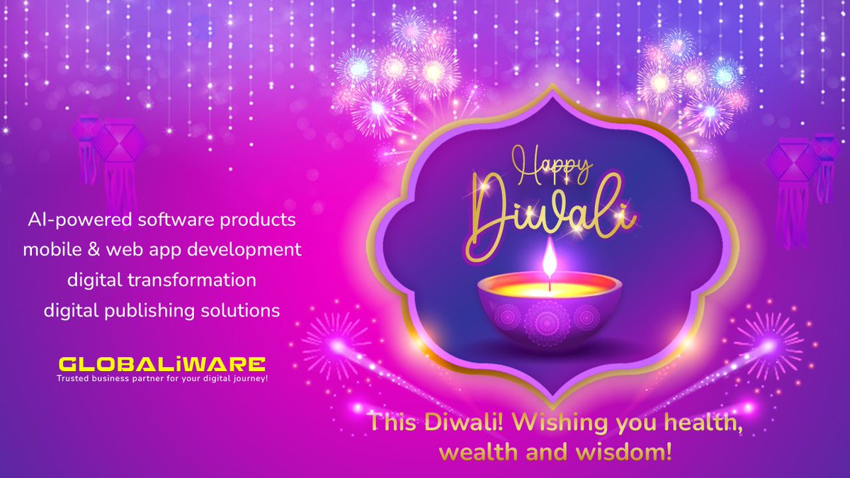 globaliware's tweet photo. Wishing you Fun, Frolic and Endless Celebration! HAPPY DIWALI 2023!!! 🪔🎇🏮🎆🍯🍩🍪🪔 #Diwali #Diwali2023 #globaliware #abcdonlinebiz #businessapps https://t.co/cPbB7TRbNh