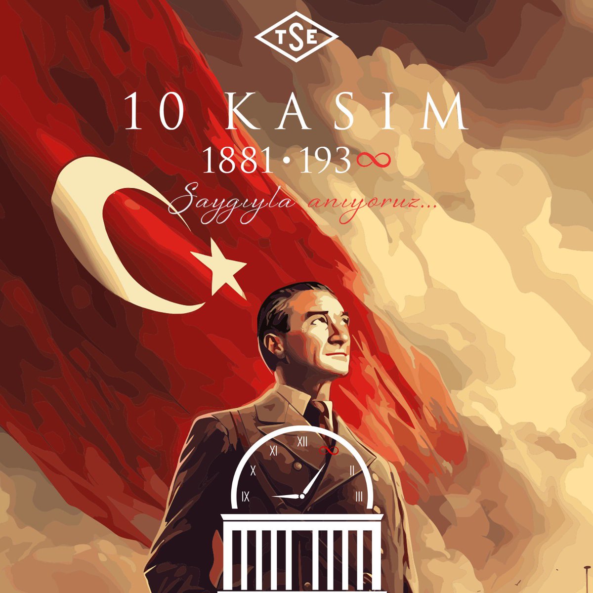 TSEKurumsal's tweet photo. Cumhuriyetimizin kurucusu Gazi Mustafa Kemal Atatürk’ü aramızdan ayrılışının 85. yıldönümünde saygı, rahmet ve özlemle anıyoruz. https://t.co/1aXLyNBlrS