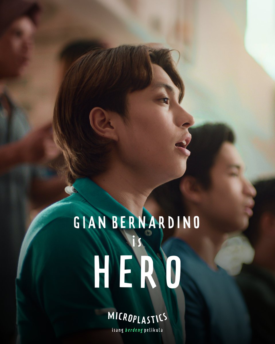 microplasticsph's tweet image. Gian Bernardino is Hero 💚

Abangan si Gian sa isang berdeng pelikula ngayong November 17-26! Kita-kits mga ka-plastic!
#MicroplasticsFilm #QCinema #QCShorts