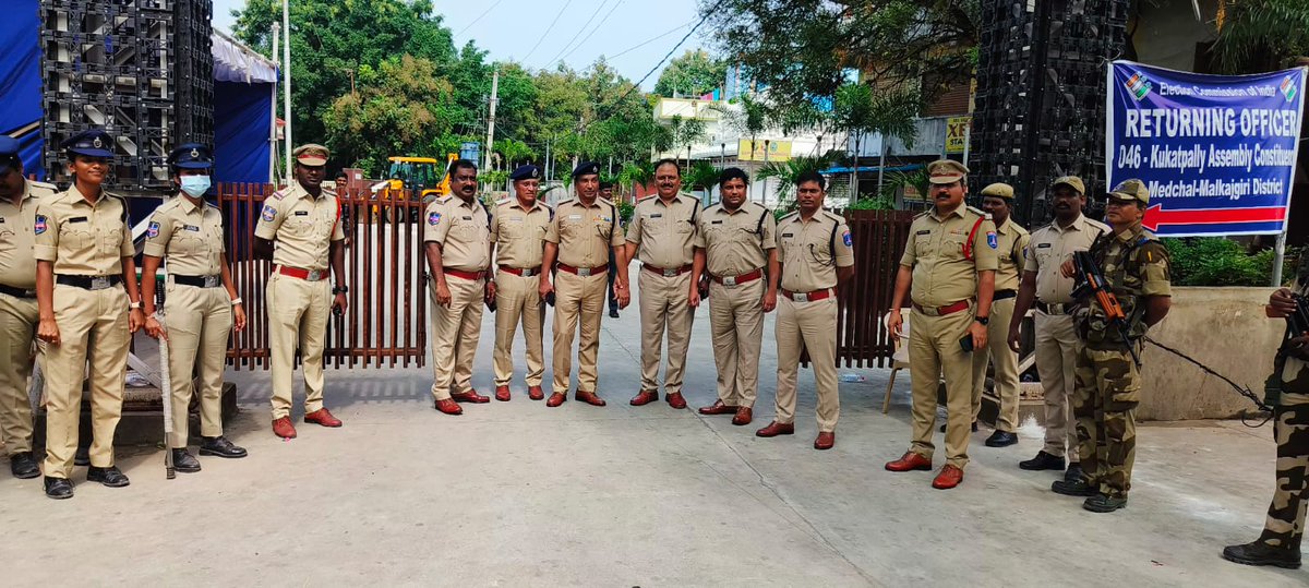 Checked Bundobusth arrangements at Kukatpally RO office