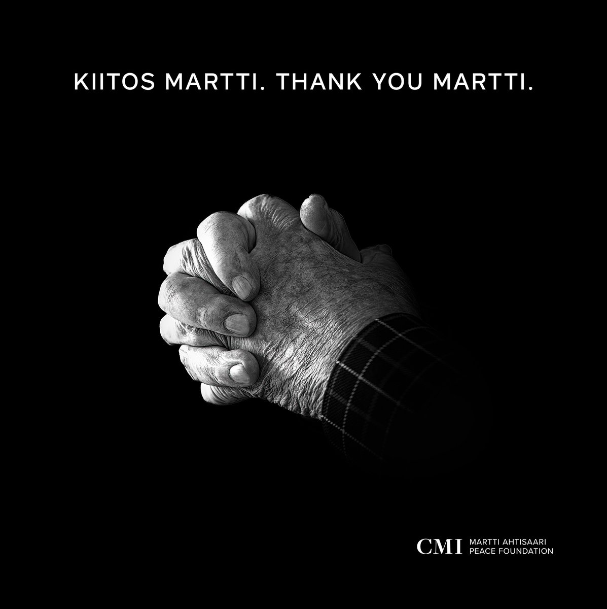 President Martti Ahtisaari will be laid to rest today. We would like to thank everyone who have shared their fond memories of him with us during the past few weeks. Altogether, we gathered 900 of them.

Read more: cmi.fi/2023/11/08/ai-…