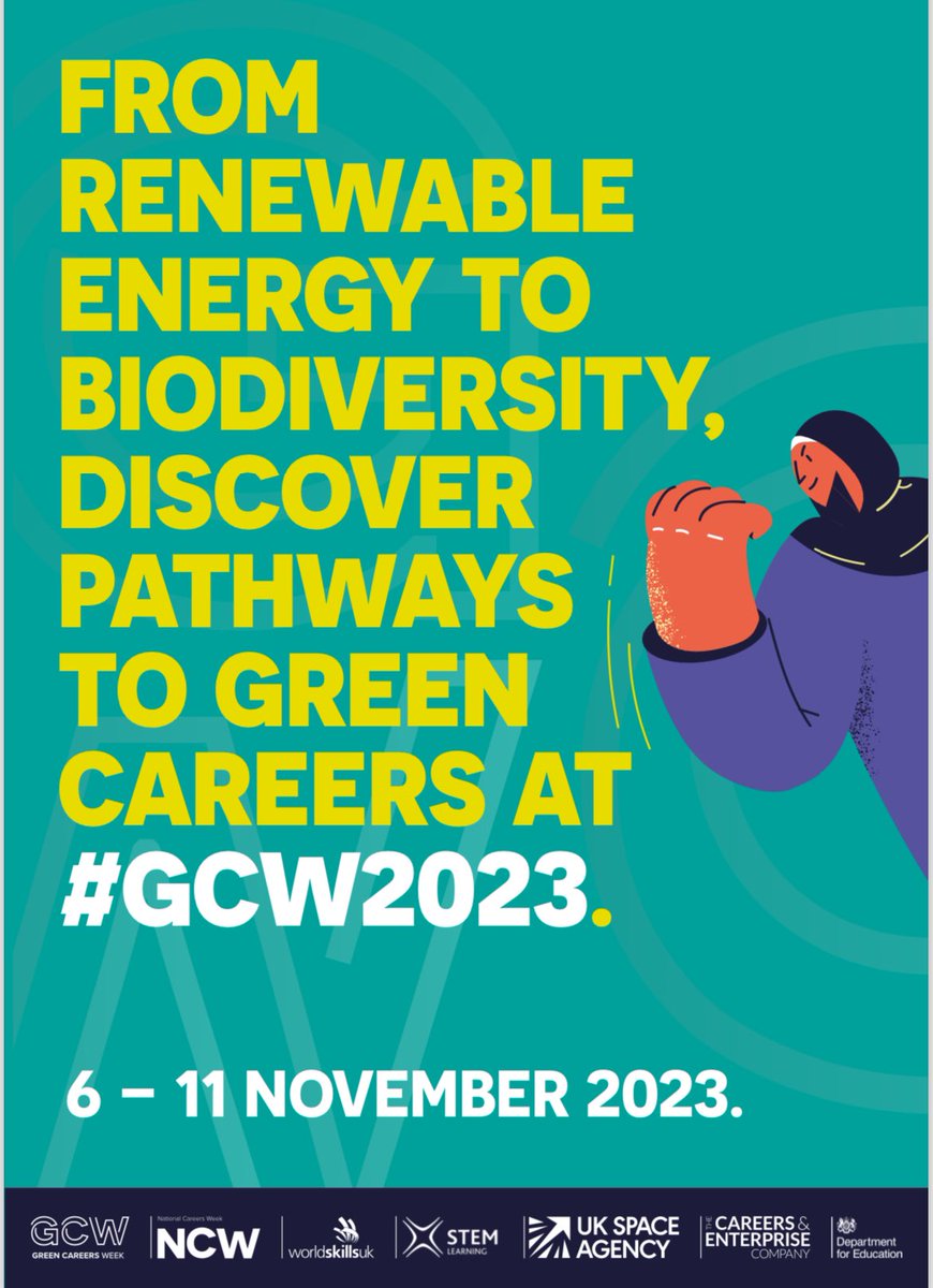 Day FIVE @Green__Careers Week. It has been a great week with opportunities for students to learn about sustainable #careers in all sectors & other countries. We continue to promote such careers with our Green Guardians initiative … next is our huge Careers Fair! #GCW2023