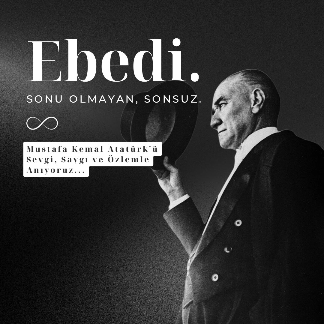 AvBurakSahin's tweet photo. “İstiklal, istikbal, hürriyet, herşey adaletle kaimdir!” -Mustafa Kemal ATATÜRK

Cumhuriyetimizin kurucu kahramanı ulu önderimiz Gazi Mustafa Kemal ATATÜRK’ü saygı, sevgi ve büyük özlemle anıyoruz. https://t.co/oAJCHSlDMf